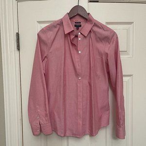 Talbots Women's Pink Button Long Sleeve Shirt, Size 12P